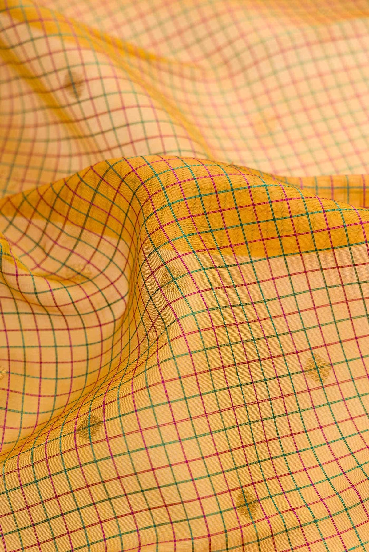 Mustard Linen Saree