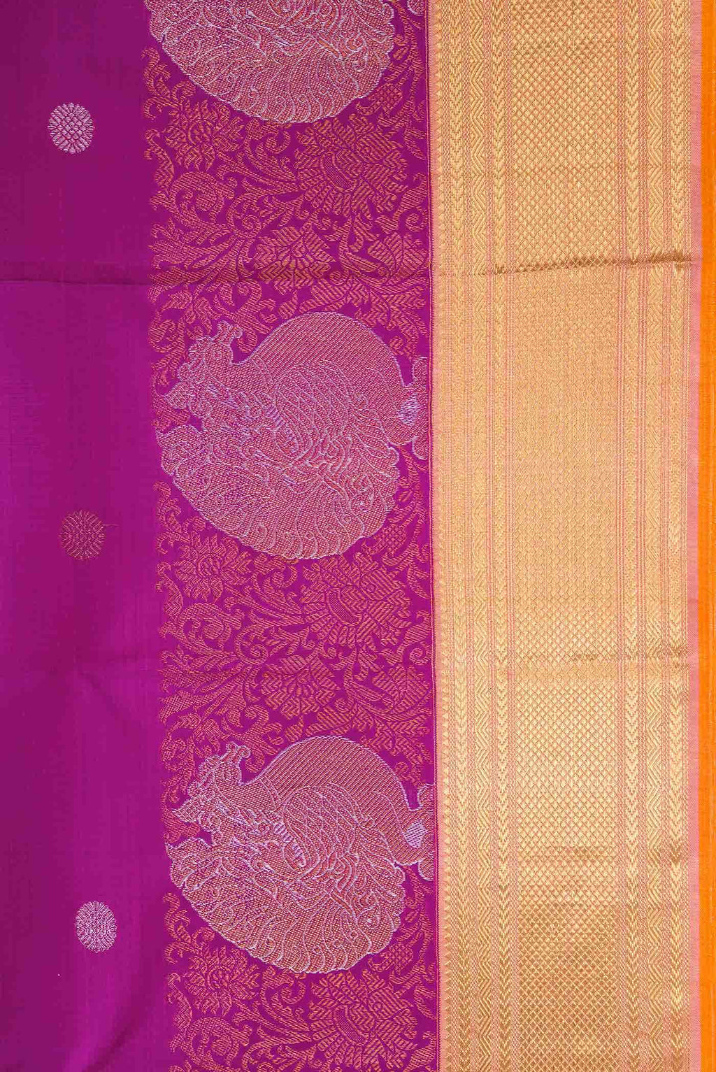 Magenta Kanchipuram Silk Saree