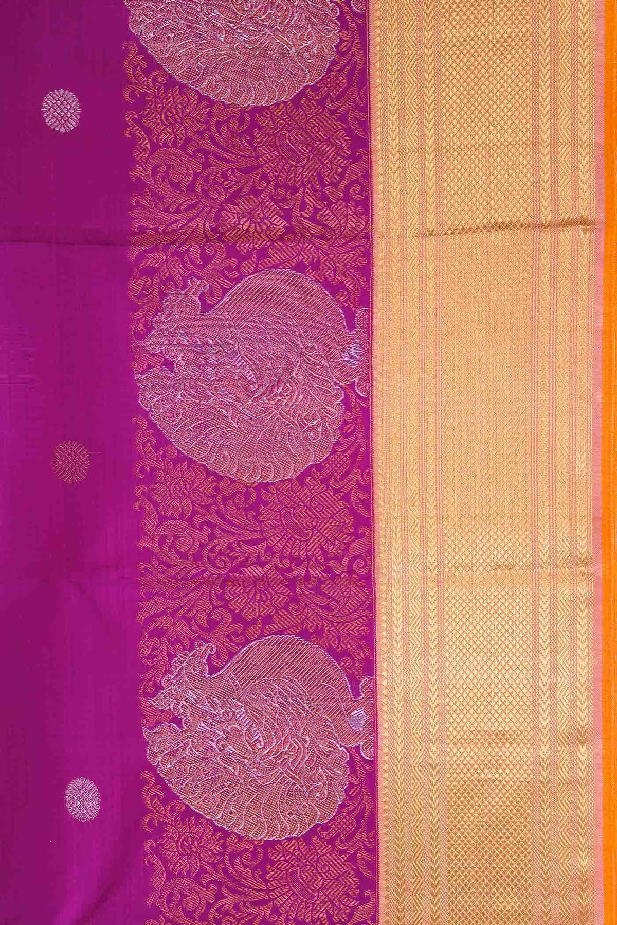 Magenta Kanchipuram Silk Saree