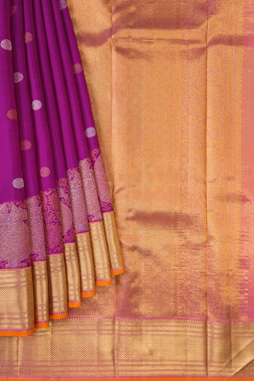 Magenta Kanchipuram Silk Saree