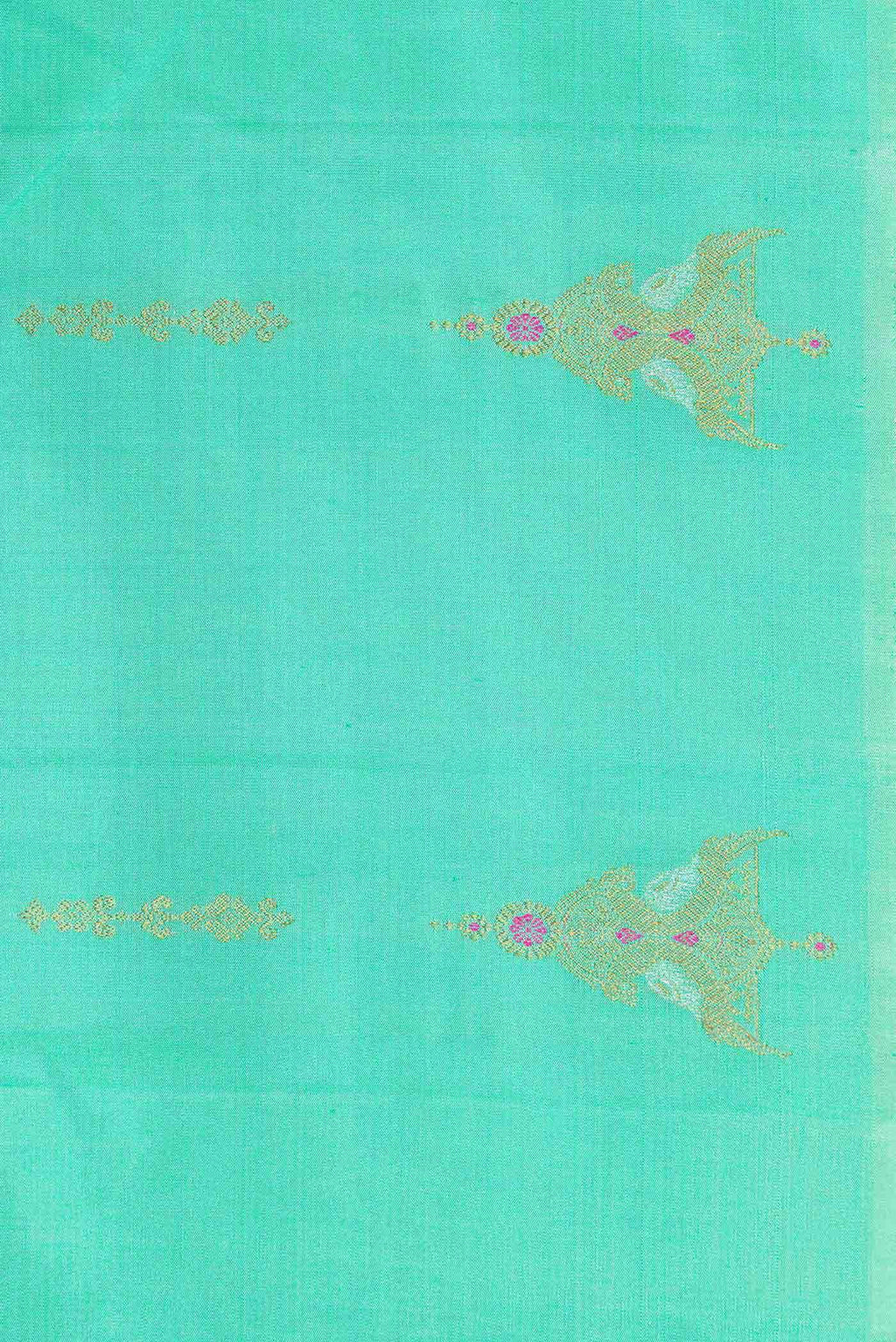 Sea Green Kanjivaram Silk Saree