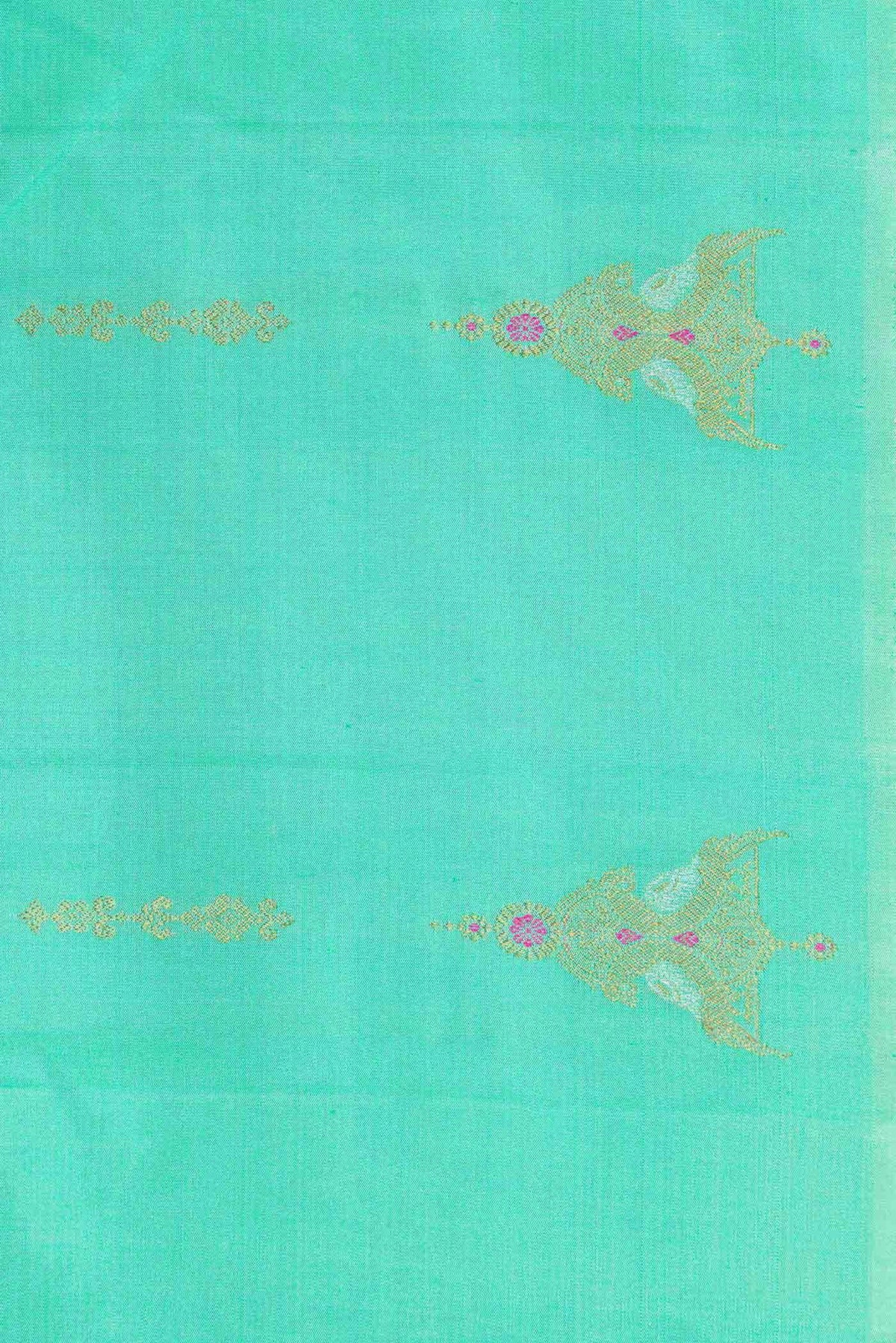 Sea Green Kanjivaram Silk Saree