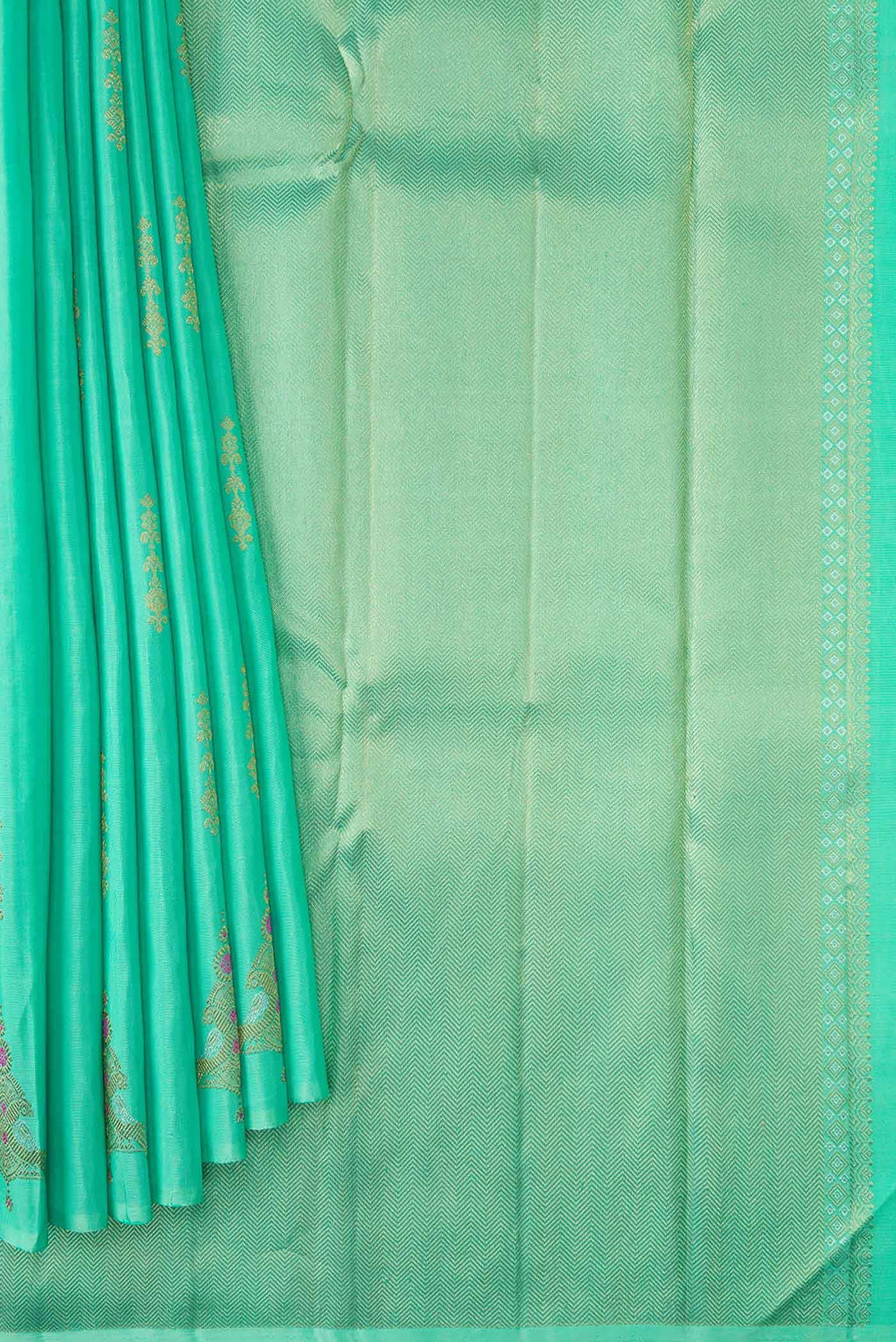 Sea Green Kanjivaram Silk Saree