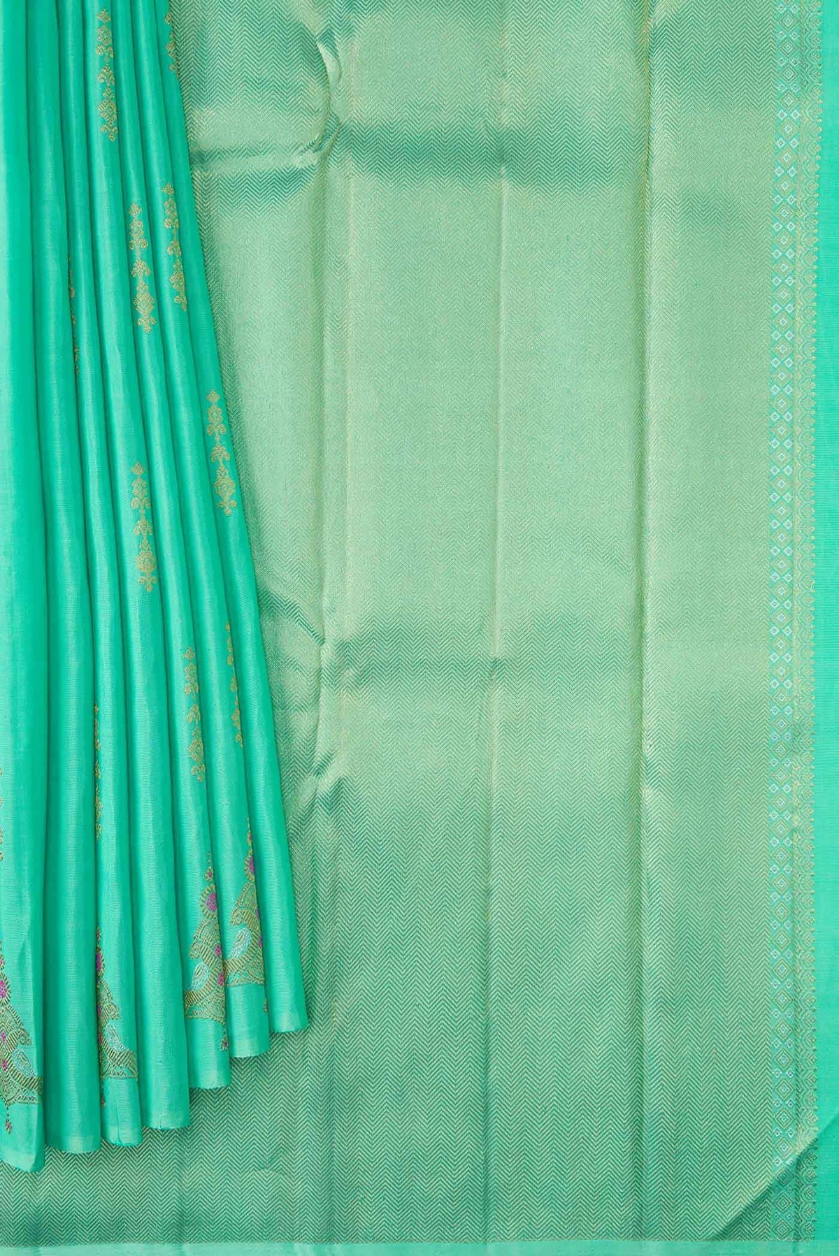 Sea Green Kanjivaram Silk Saree