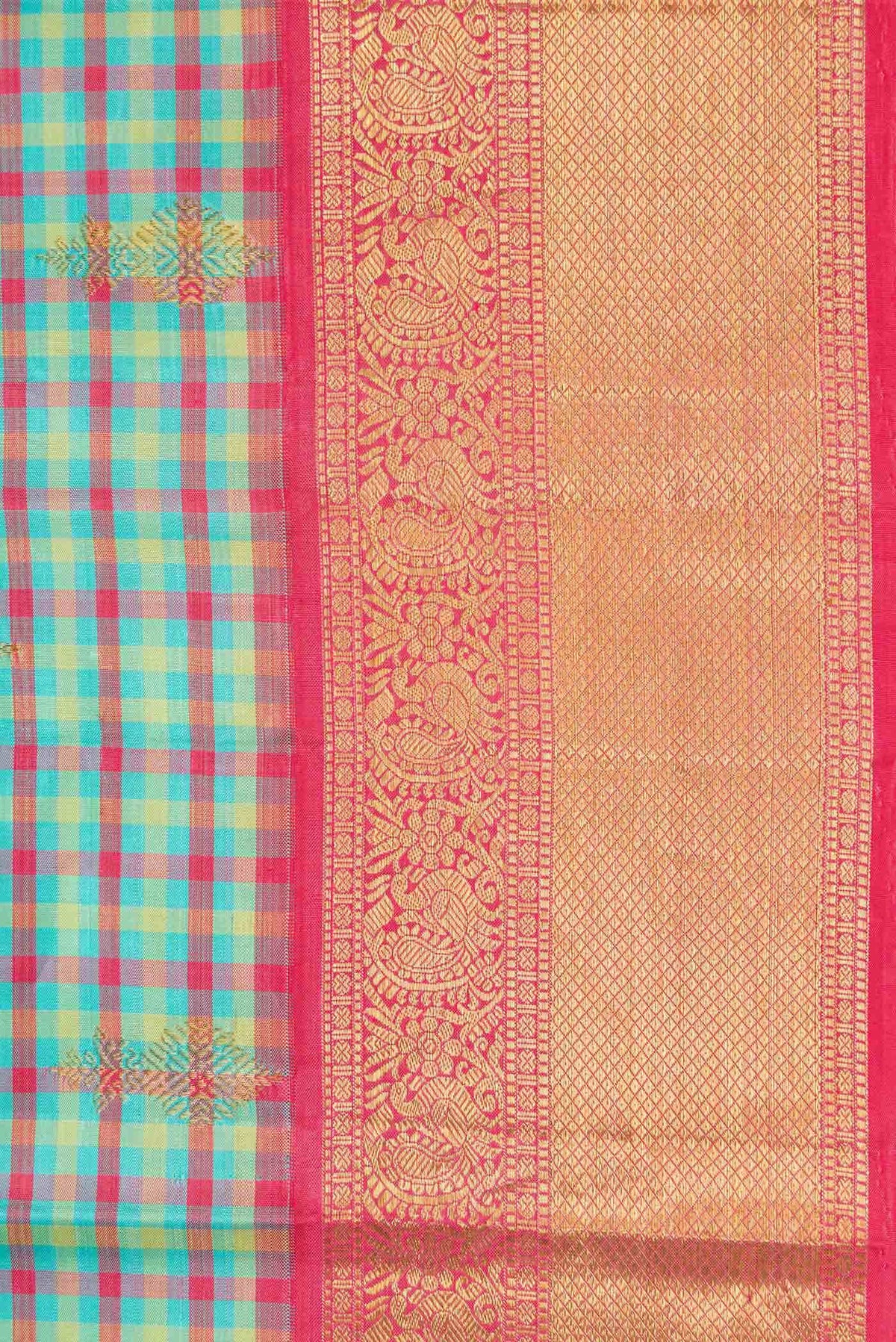 Light Blue Kanchipuram Silk Saree