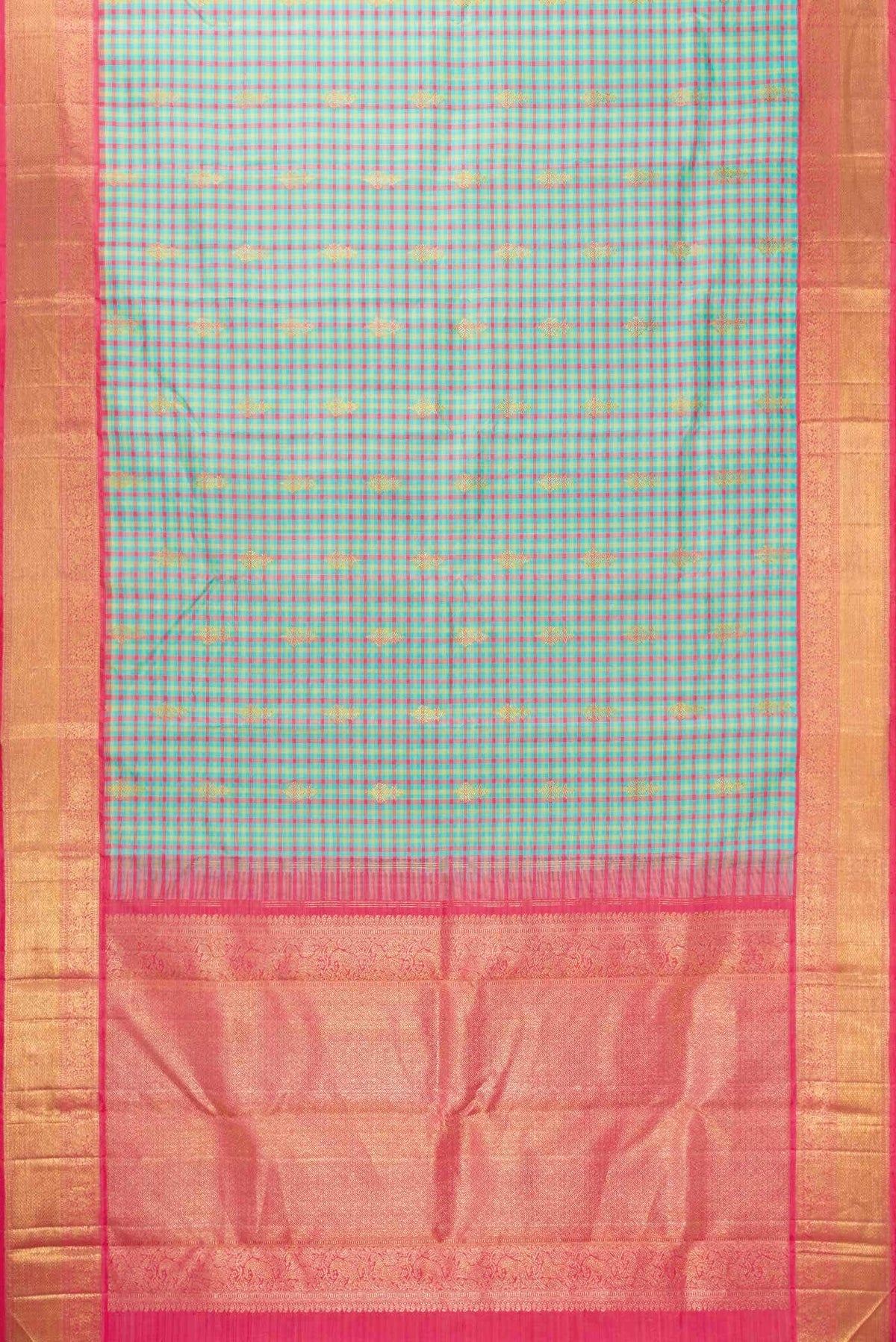Light Blue Kanchipuram Silk Saree