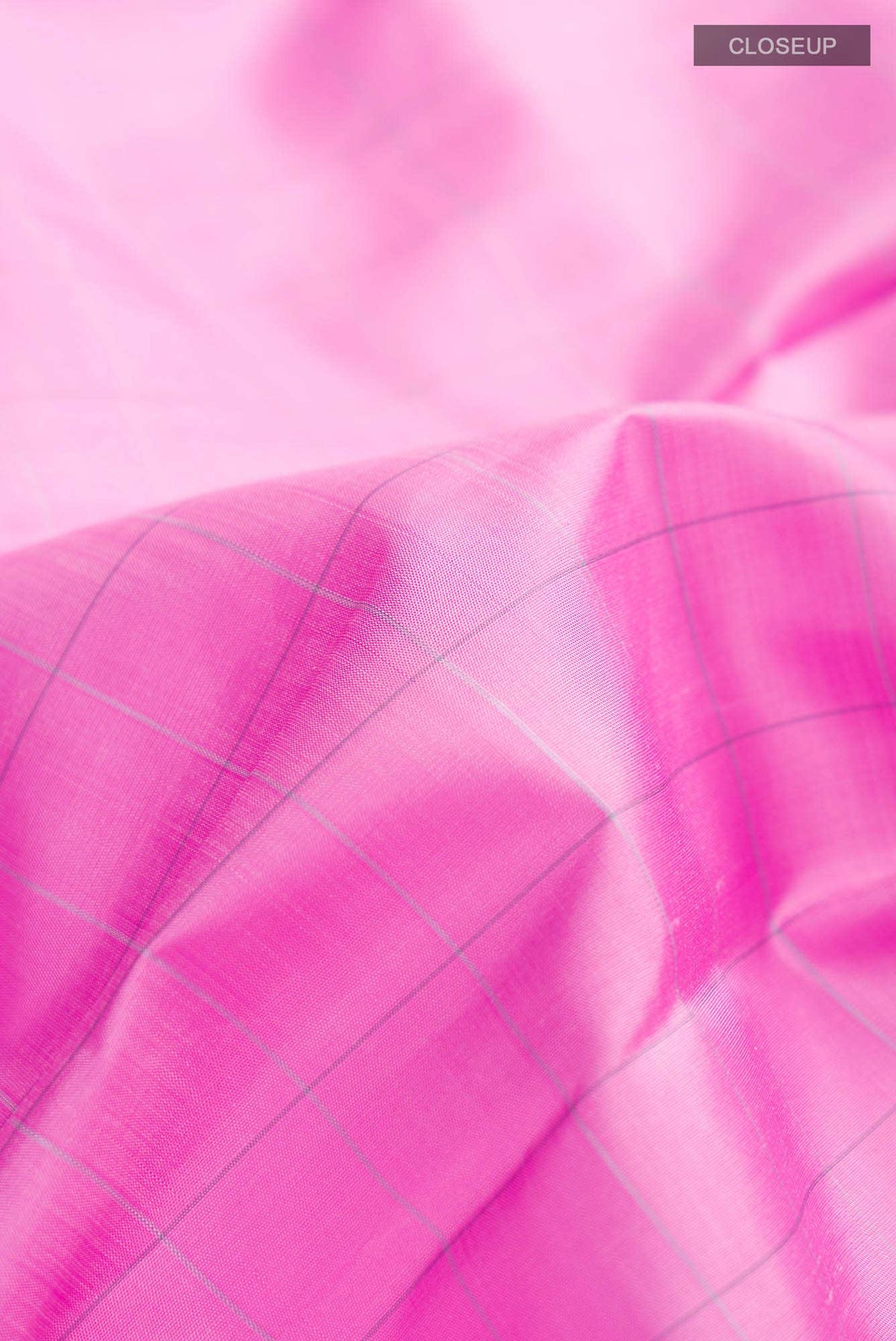 Rose pink Kanjivaram Silk Saree