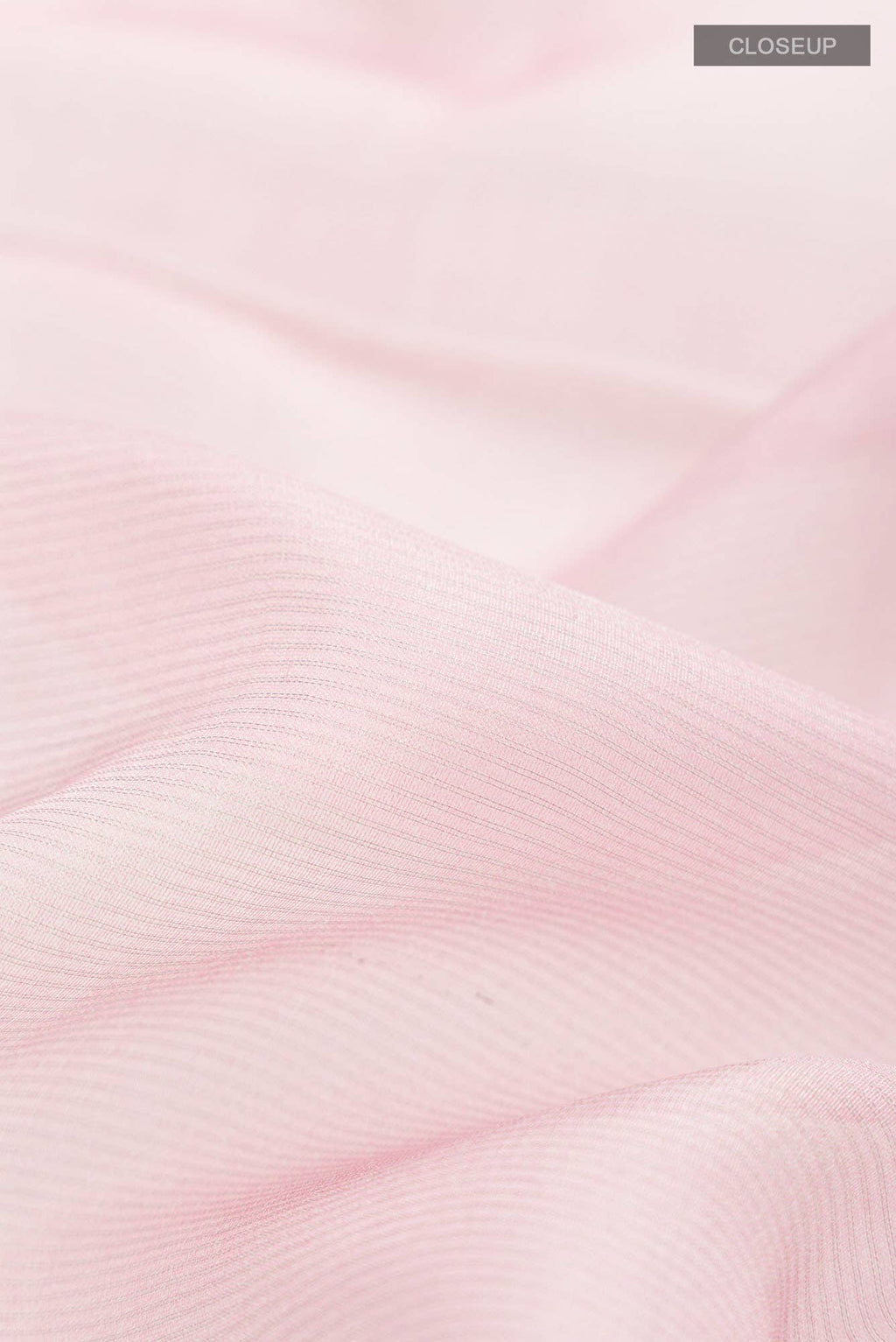 Rose pink Organza Silk Saree