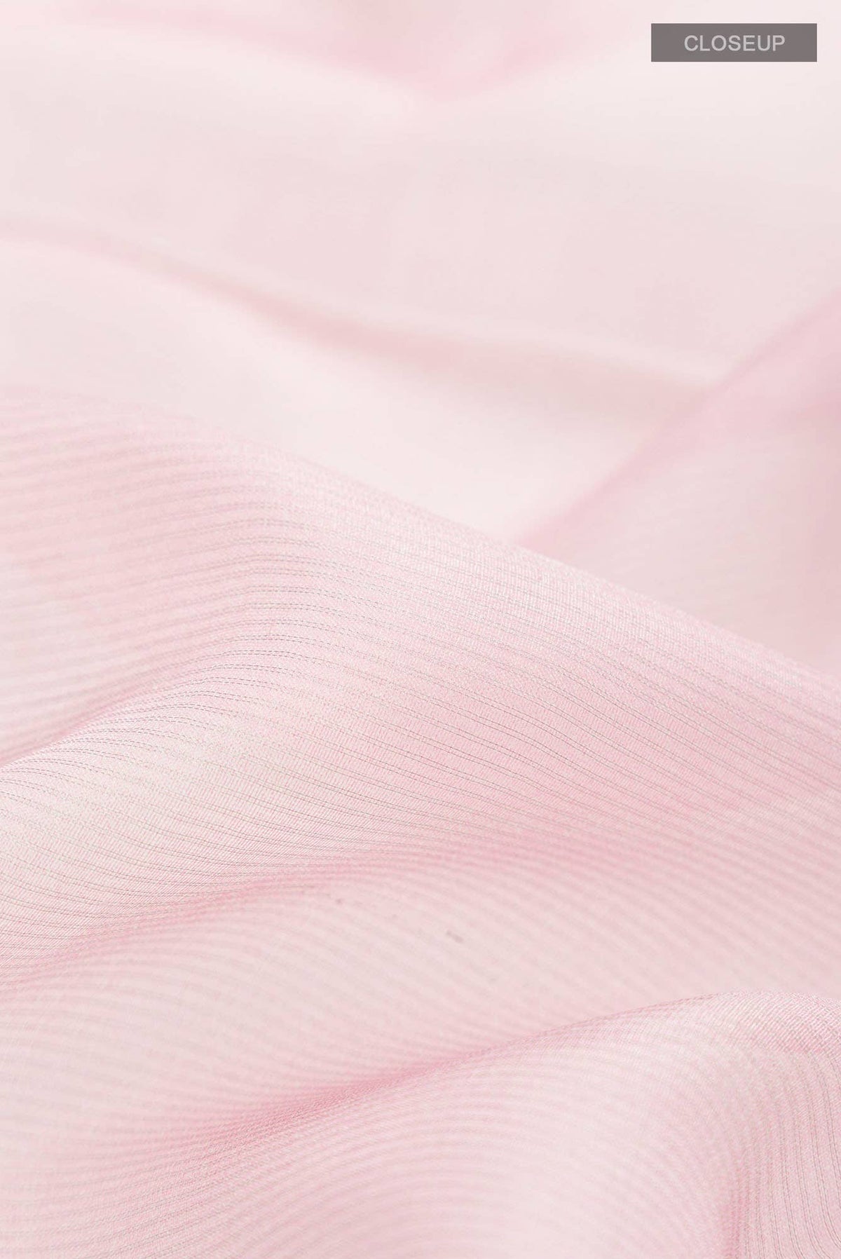 Rose pink Organza Silk Saree