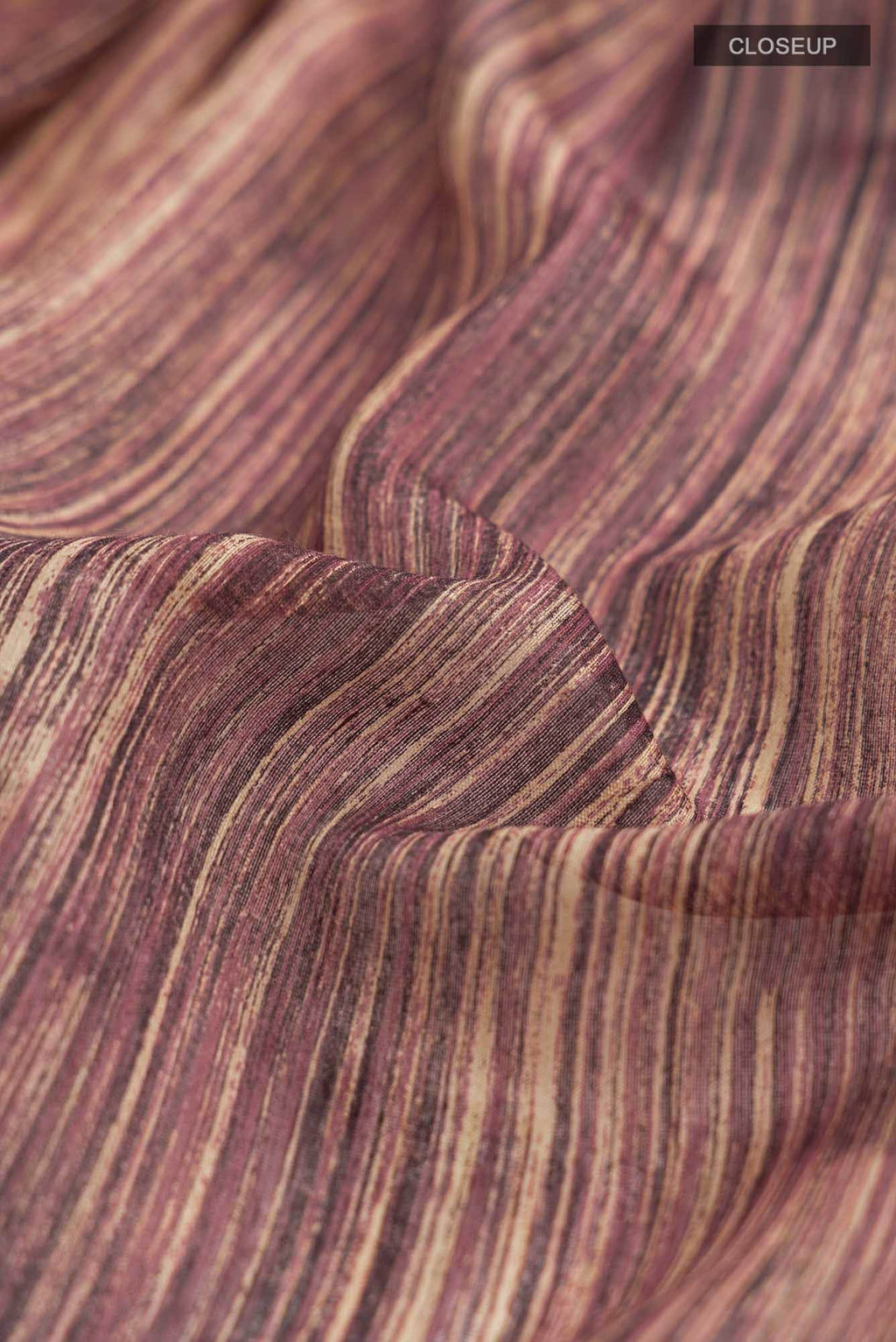 Brown Bhagalpuri Tussar Silk Saree
