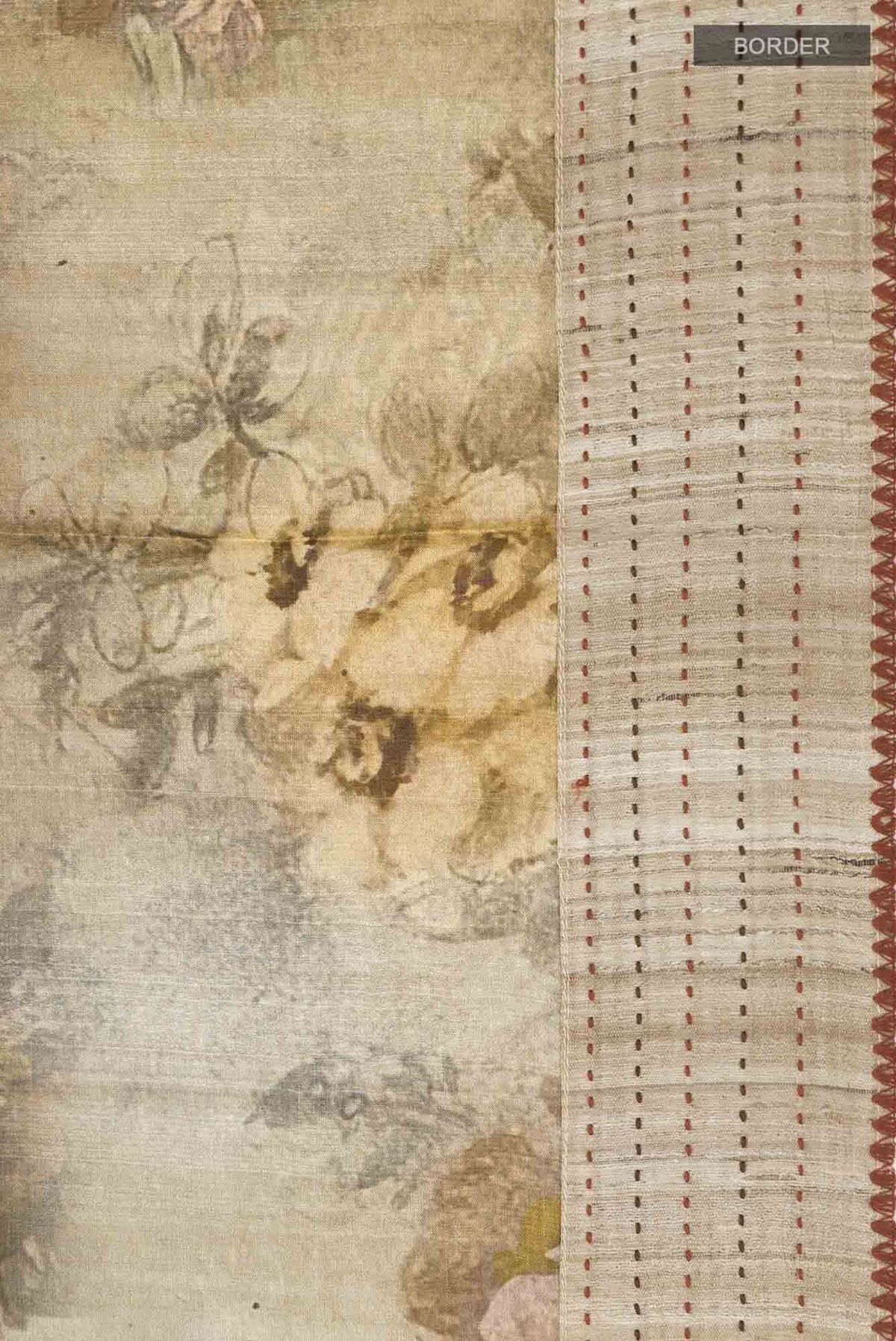 Brown Bhagalpuri Tussar Silk Saree