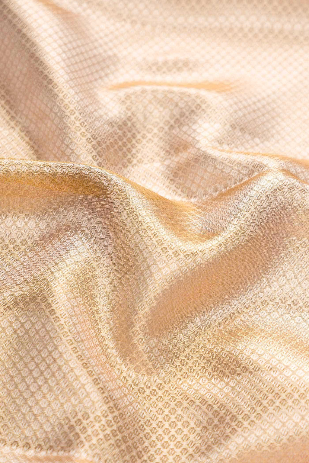 Sandal Dual Tone Kanjivaram Tissue Silk Saree