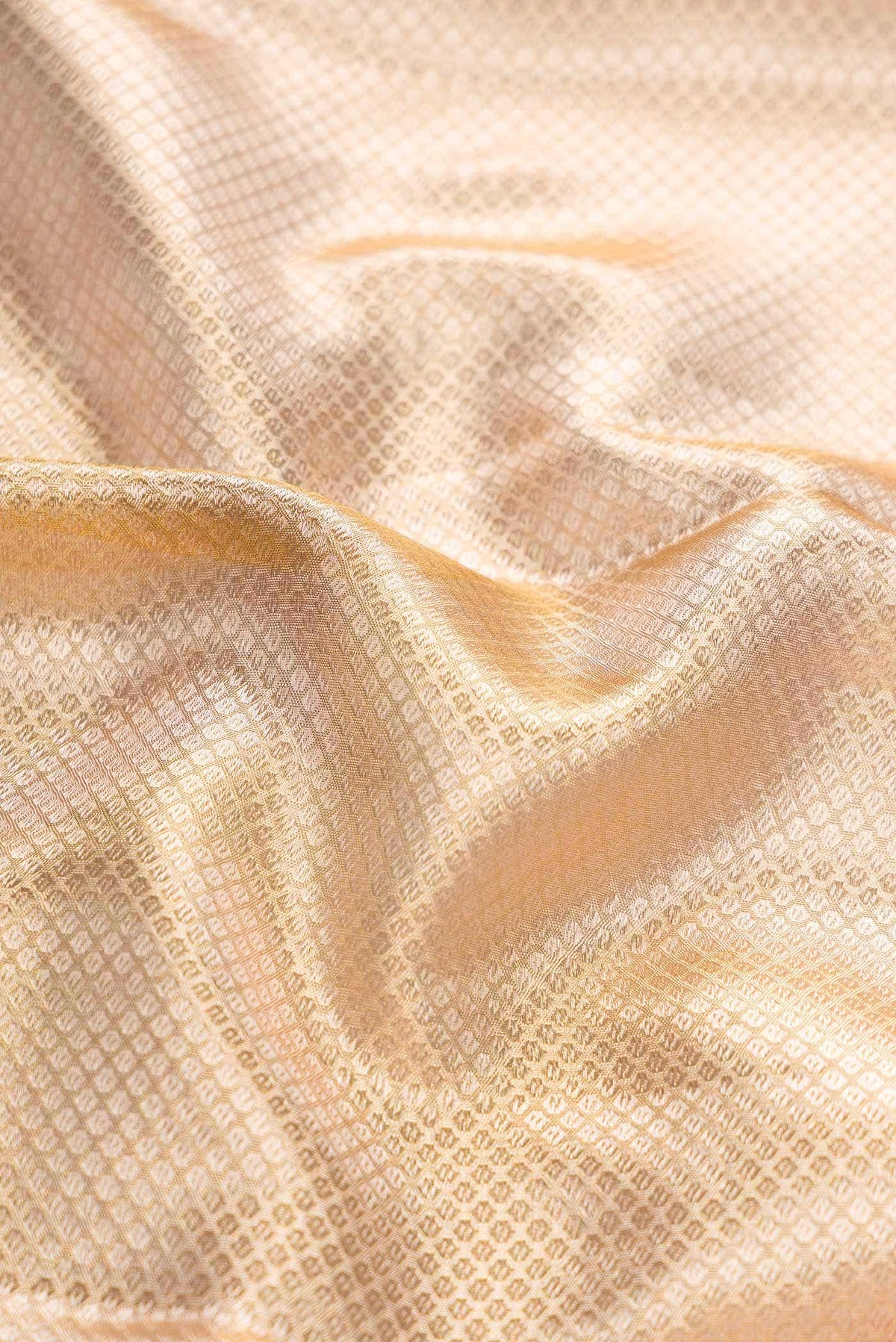 Sandal Dual Tone Kanjivaram Tissue Silk Saree