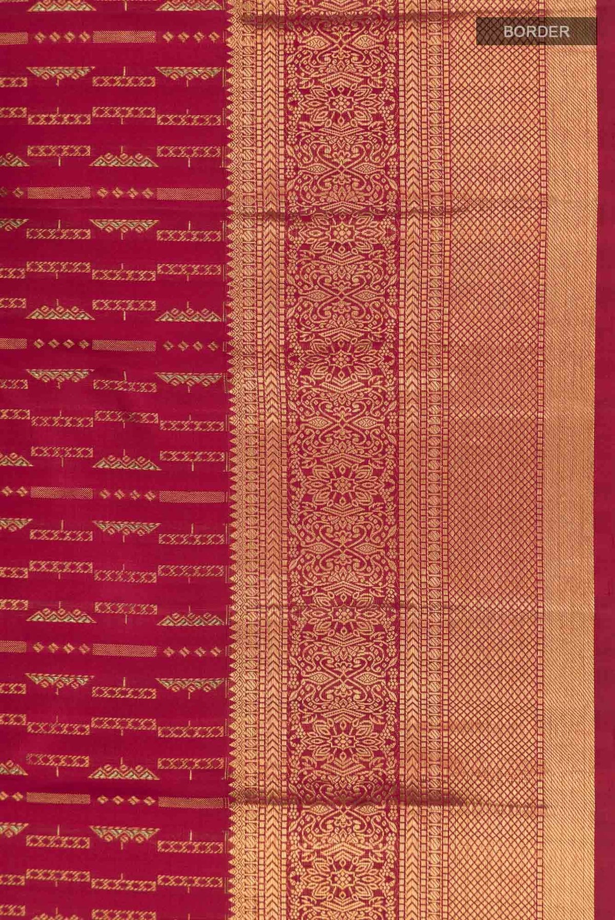 Maroon Kanchipuram Silk Saree