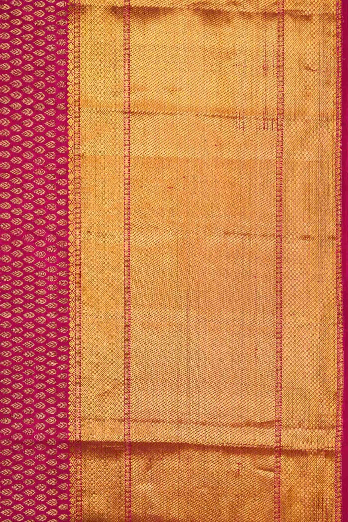 Dark Pink Dual Tone Kanjivaram Silk Saree