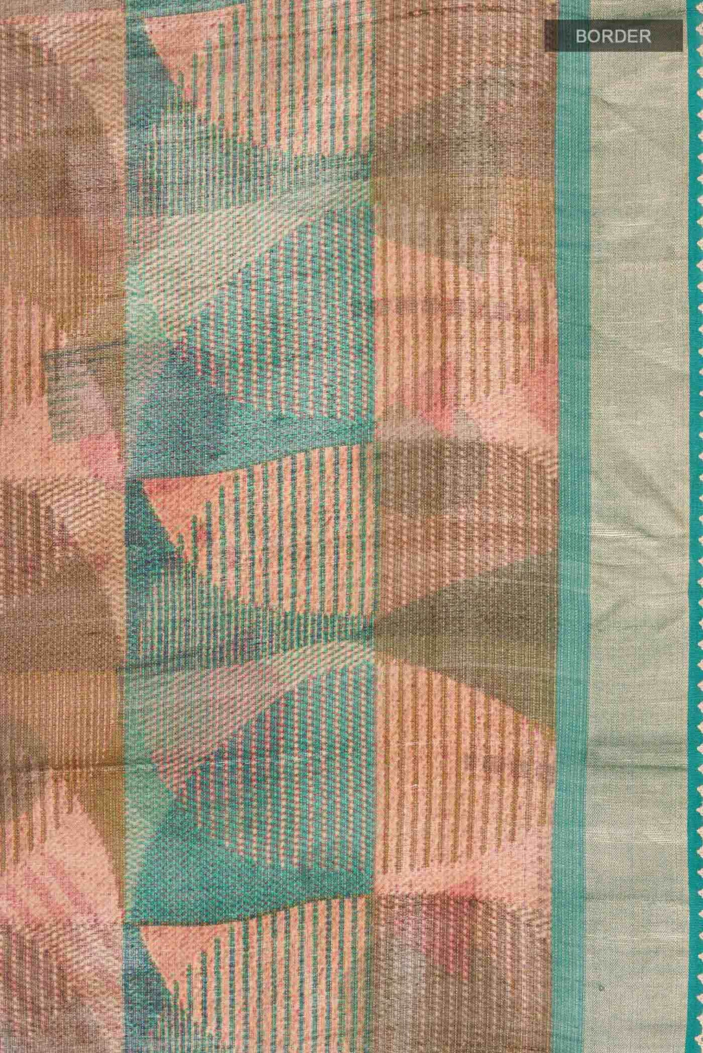 Multi Color Tussar Silk Saree