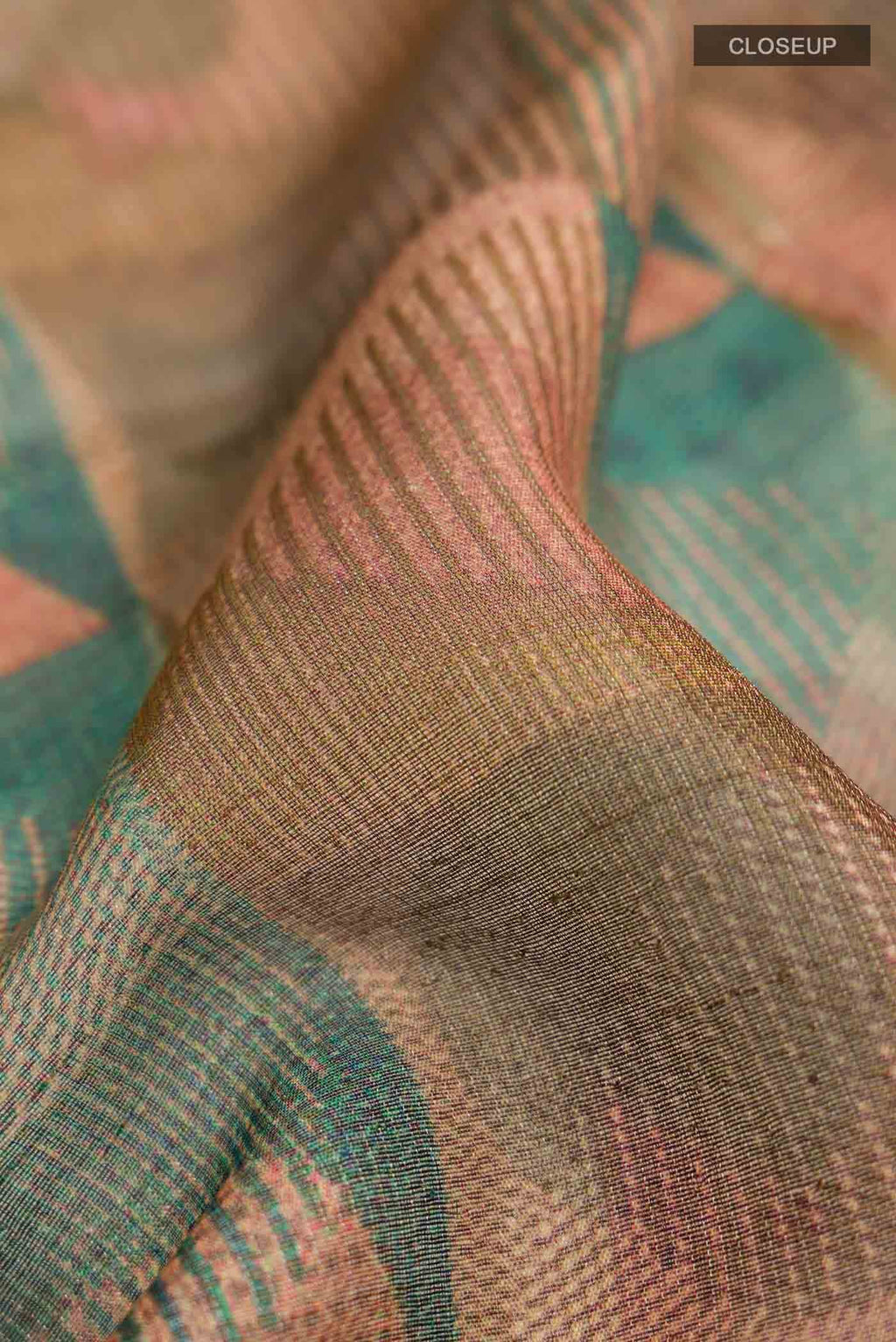 Multi Color Tussar Silk Saree