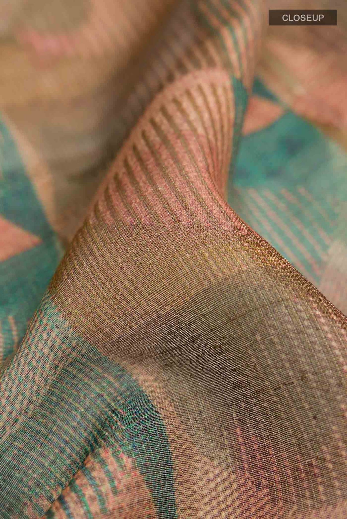 Multi Color Tussar Silk Saree