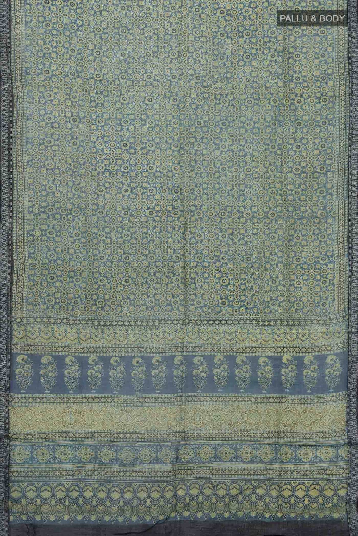 Blue Chanderi Silk Cotton Saree