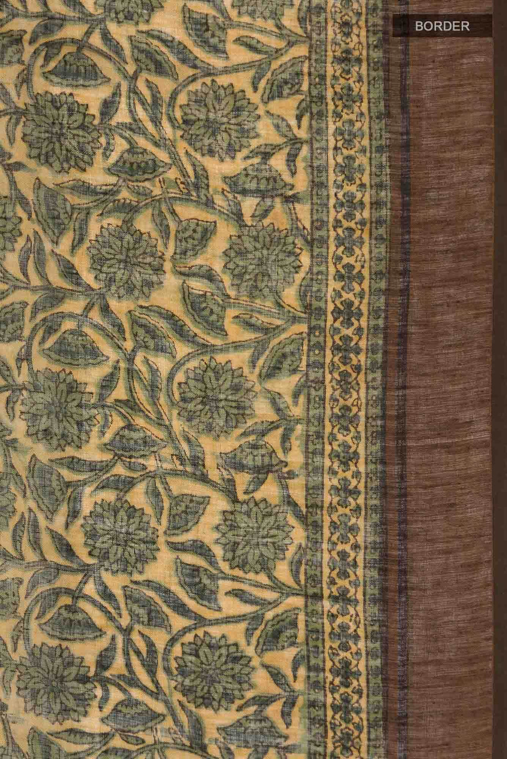 Multi Color Linen Cotton Saree