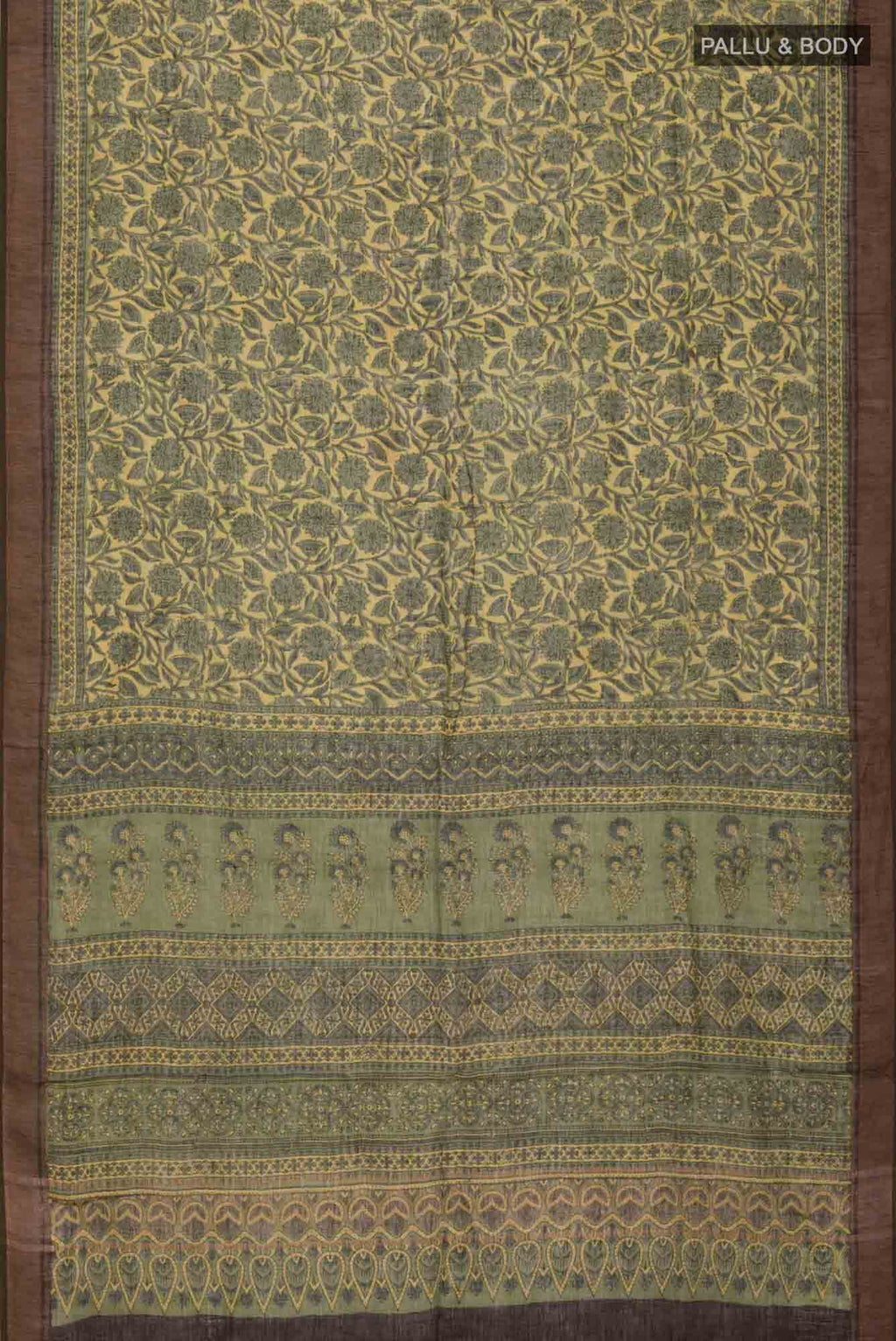 Multi Color Linen Cotton Saree