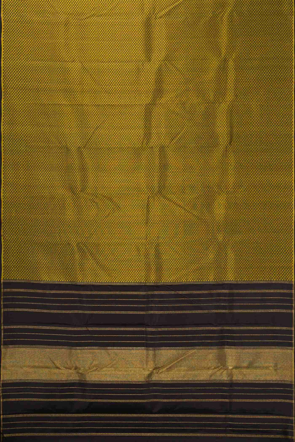 Pure Silk Pure Zari Black Dual Tone Kanjivaram Saree