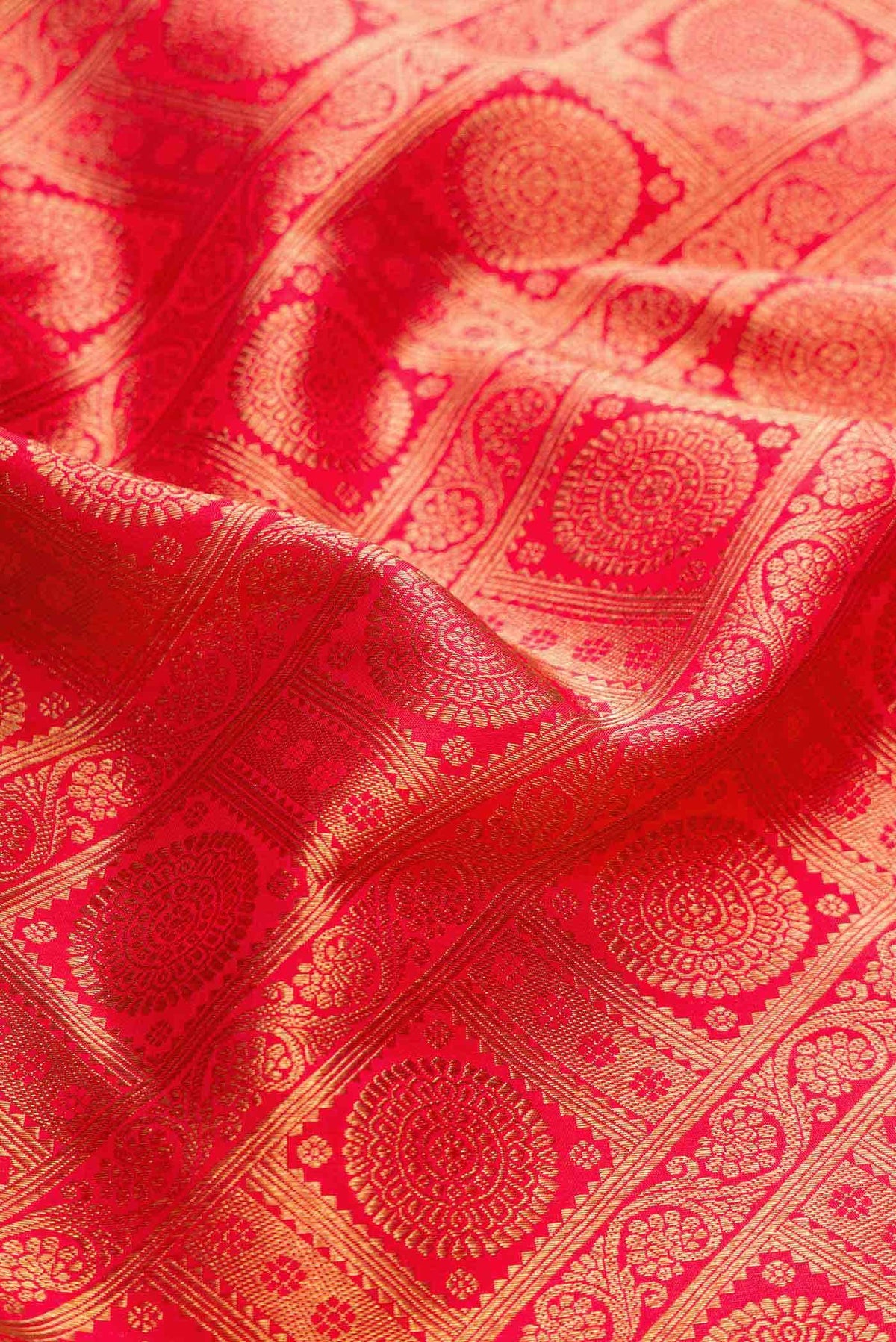 Pure Silk Pure Zari Red Kanjivaram Saree