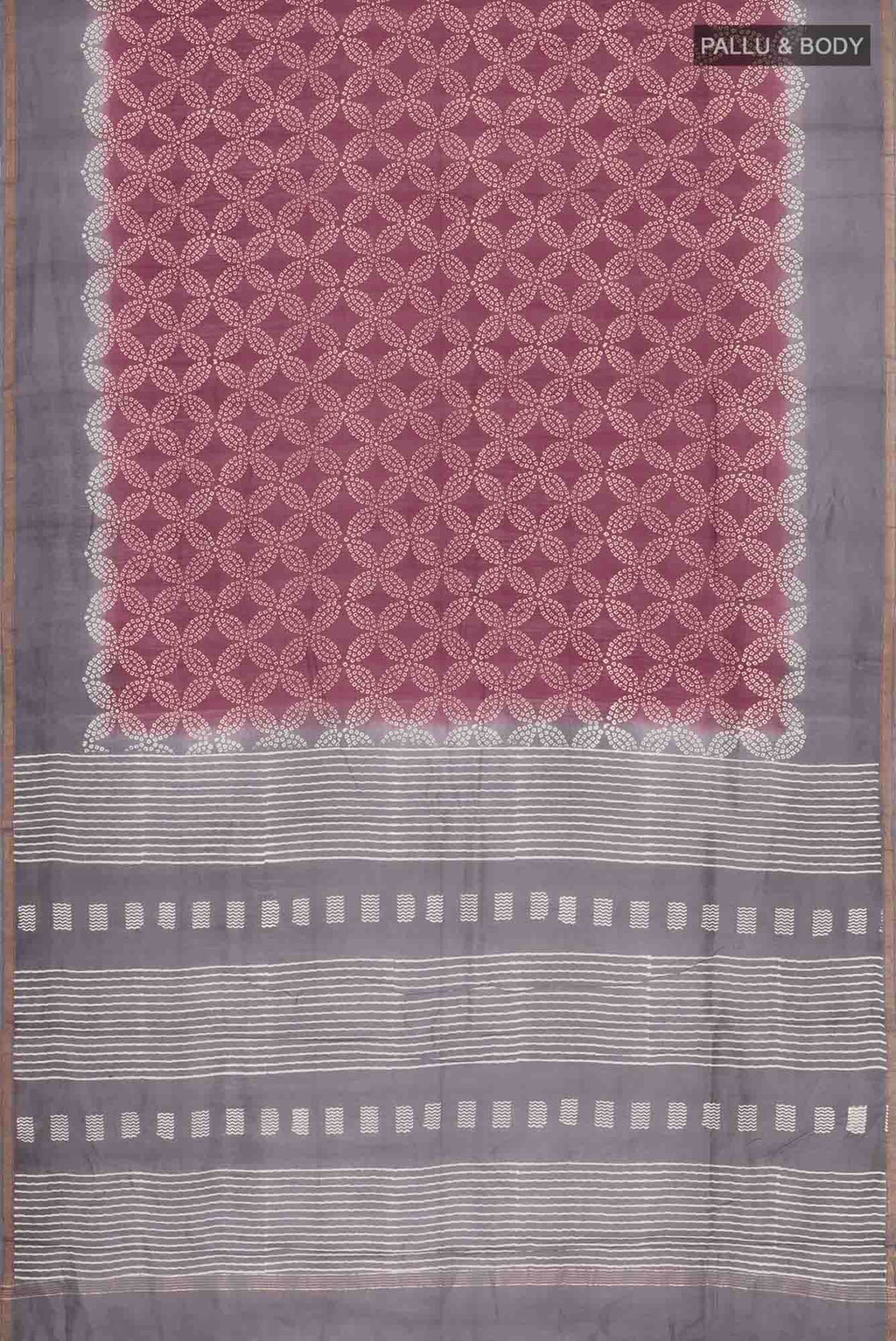 Maroon Chanderi Silk Cotton Saree