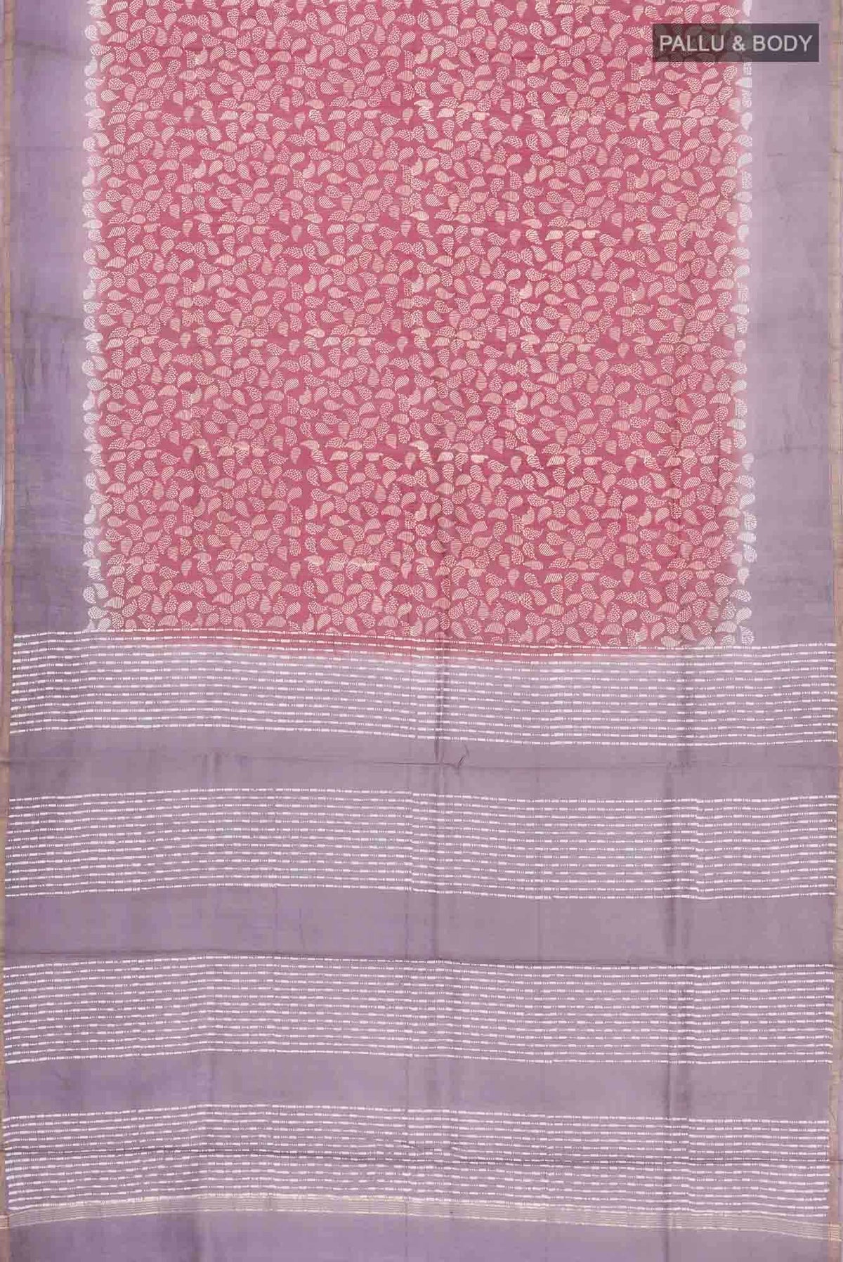 Maroon Chanderi Silk Cotton Saree