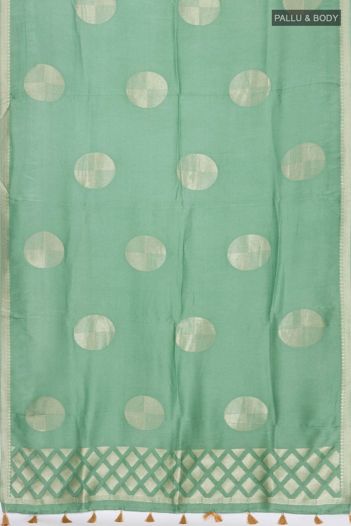 Green Blended Crepe Saree