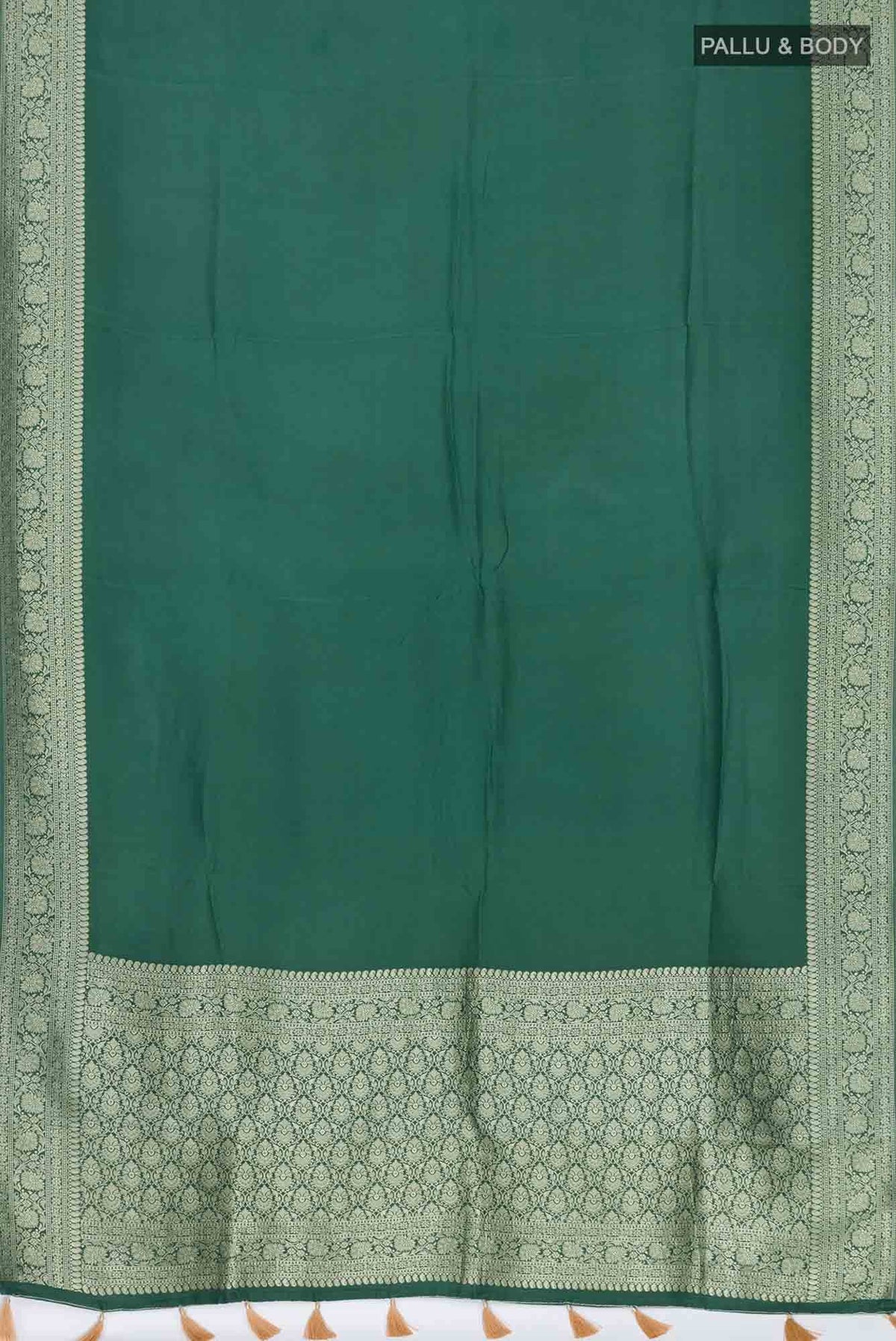 Green Blended Crepe Saree