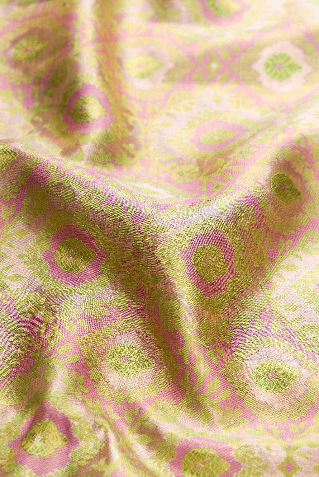 Gold Dual Tone Kanjivaram Tissue Silk Saree
