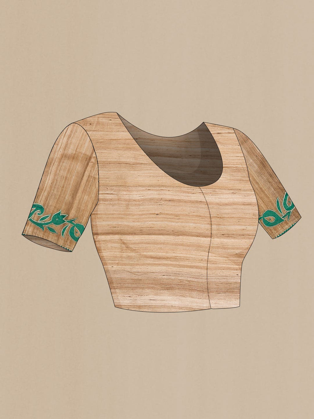 Green Dual Tone Tussar Silk Saree