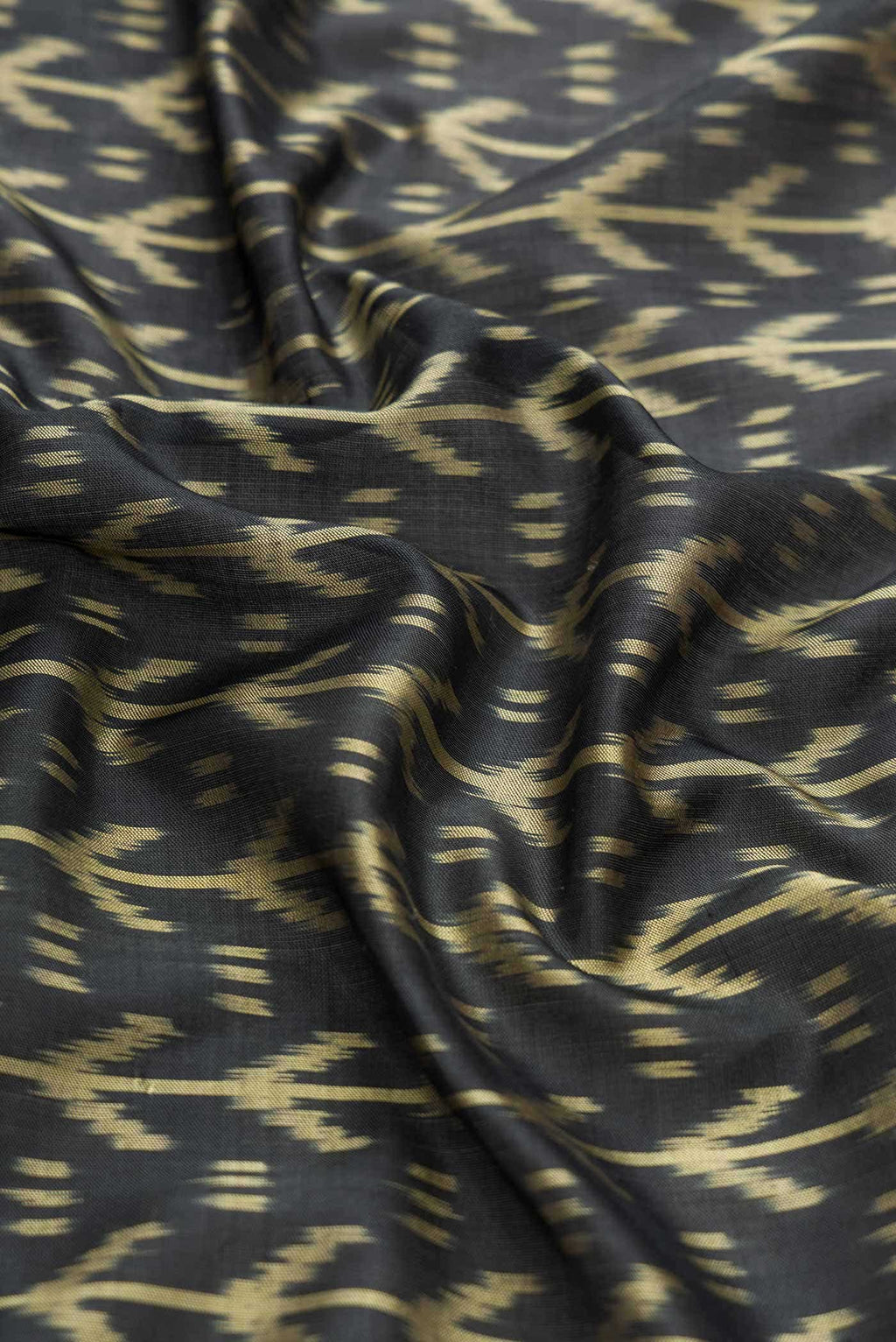 Black Double Ikat Saree