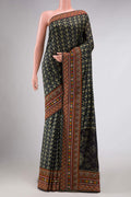 Black Double Ikat Saree