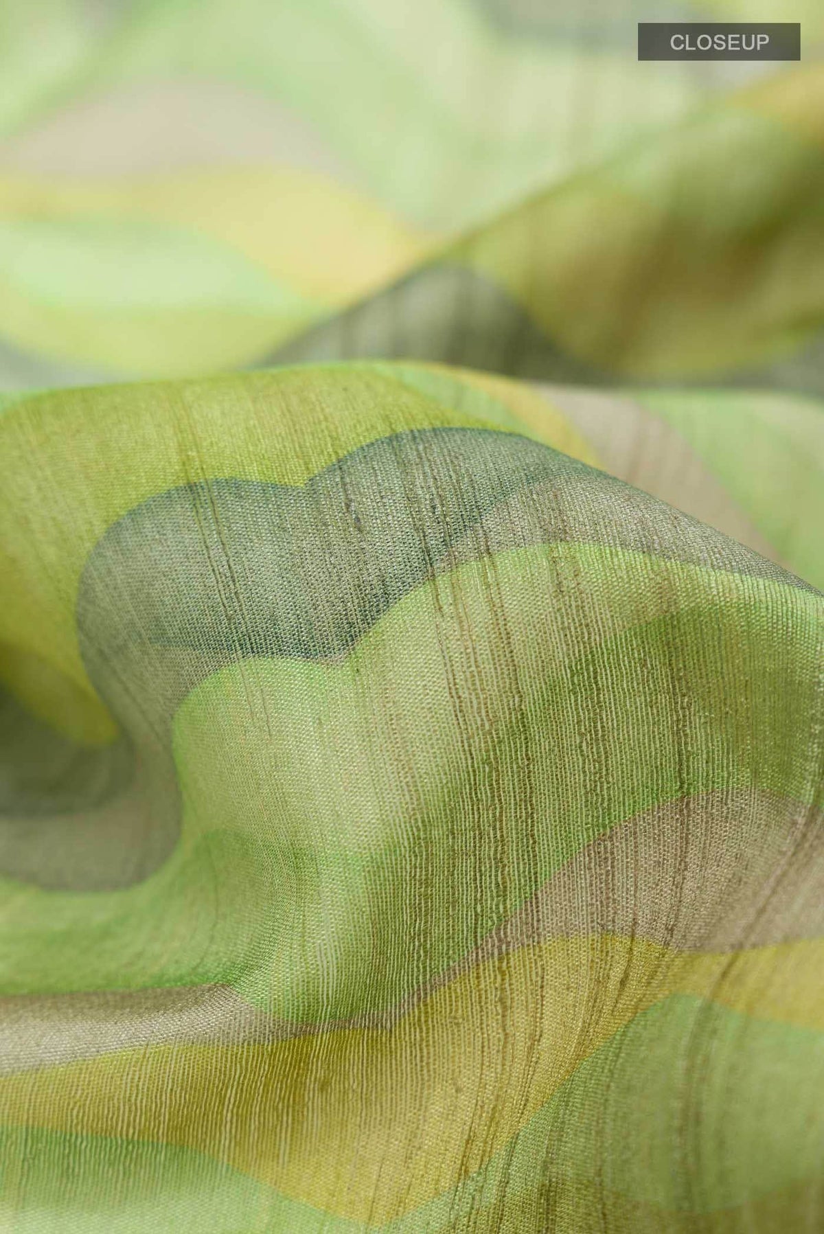 Green Bhagalpuri Tussar Silk Saree