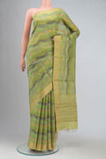 Green Bhagalpuri Tussar Silk Saree