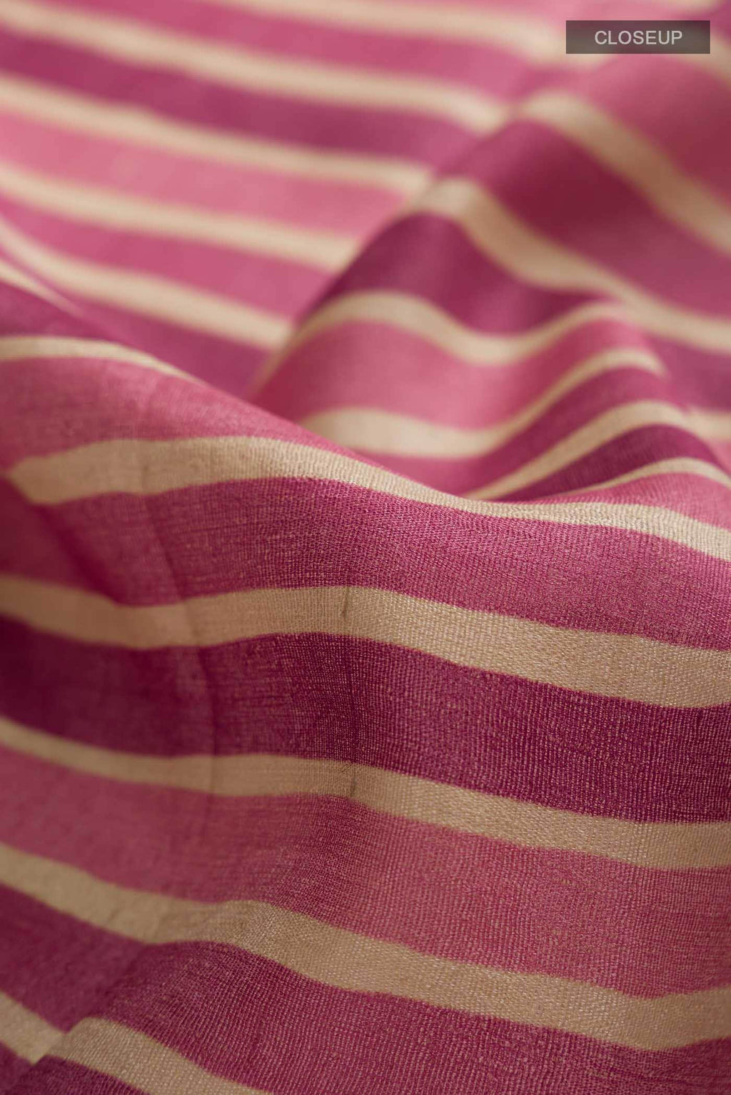 Pink Bhagalpuri Tussar Silk Saree