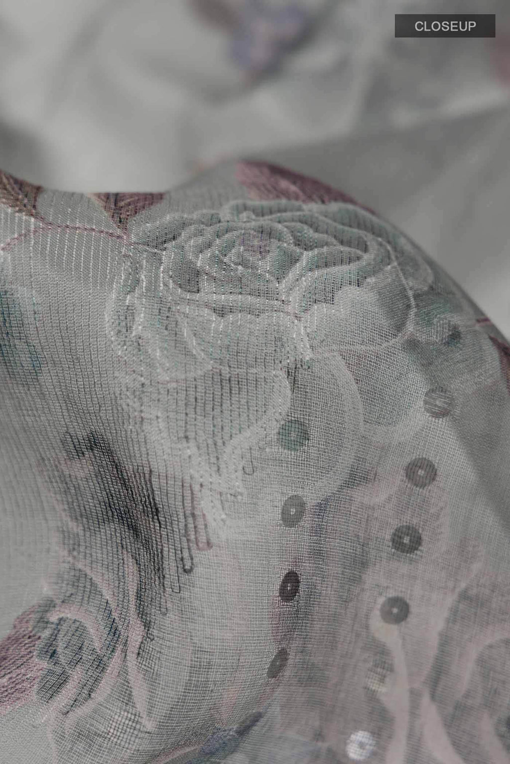 Grey Bhagalpuri Tussar Silk Saree