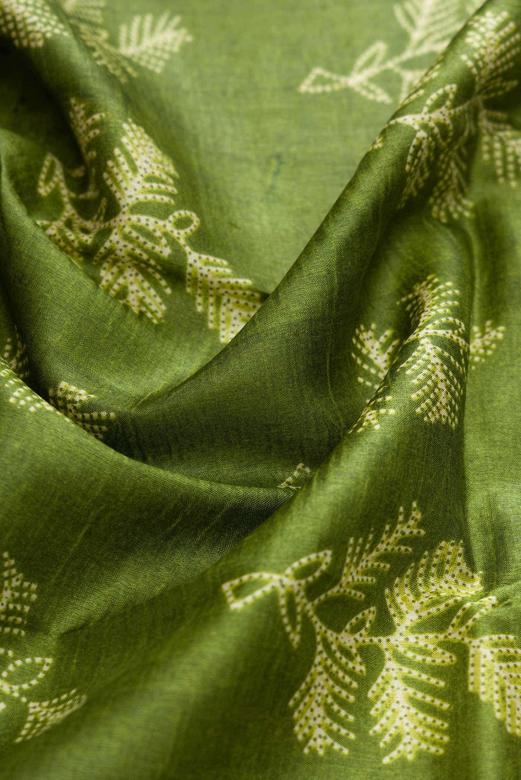 Green Dual Tone Tussar Silk Saree