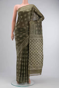 Green Bhagalpuri Tussar Silk Saree