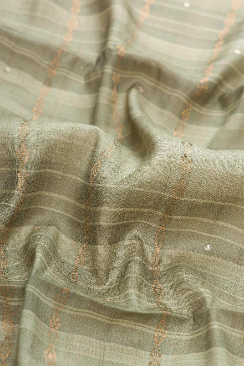 Light Green Dual Tone Tussar Silk Saree