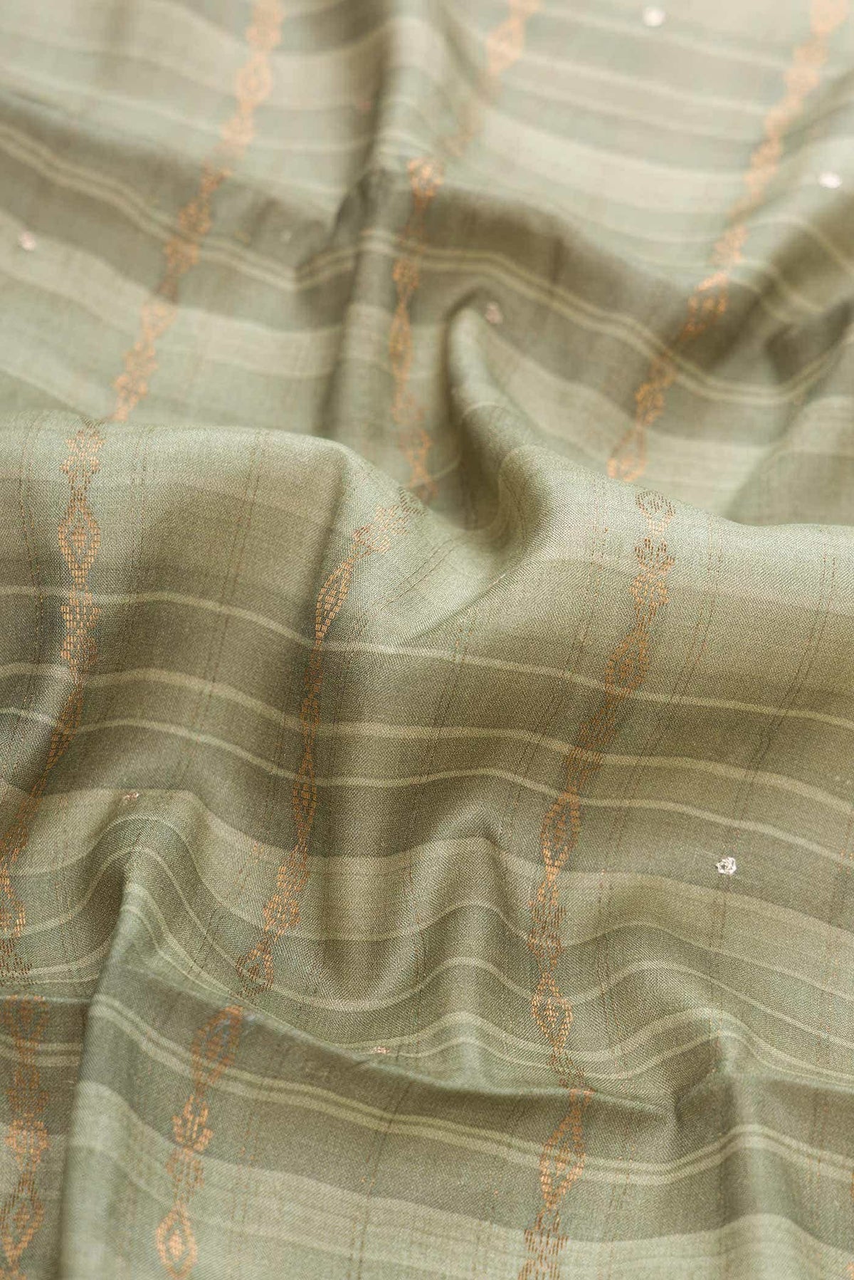Light Green Dual Tone Tussar Silk Saree