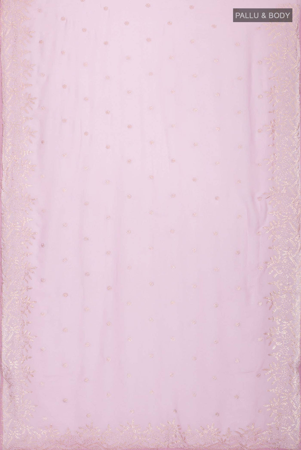 Pink Chiffon Saree