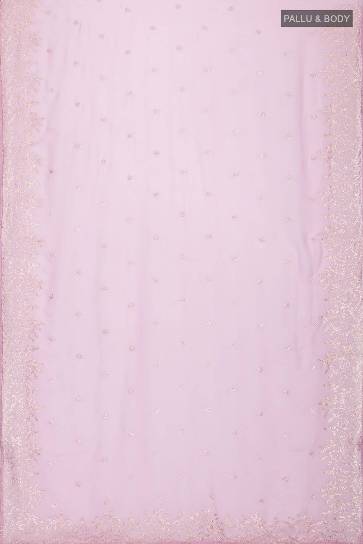 Pink Chiffon Saree