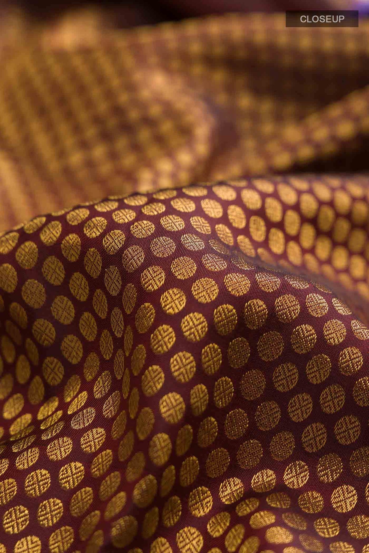 Maroon Kanchipuram Silk Saree