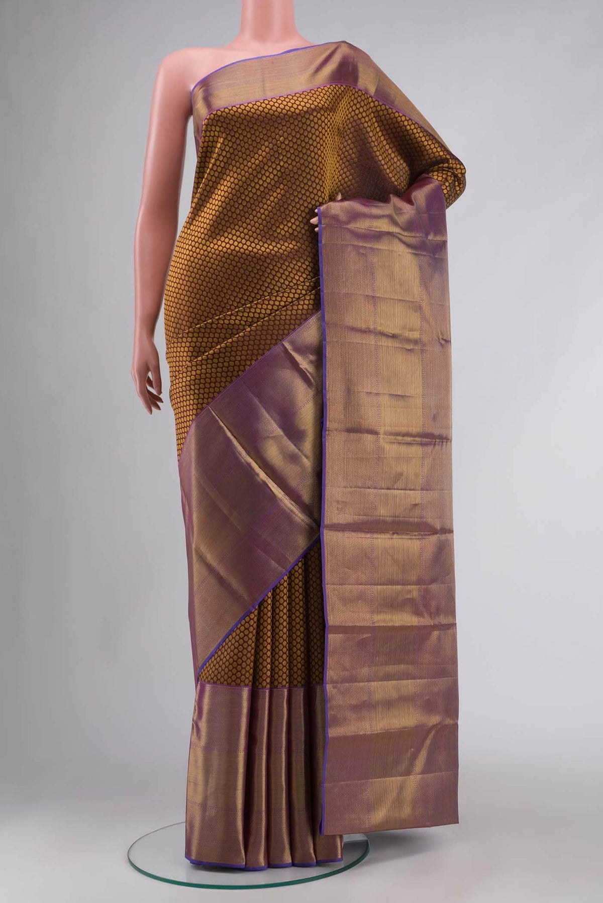 Maroon Kanchipuram Silk Saree