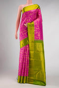 Pink Dual Tone Kanchipuram Silk Saree
