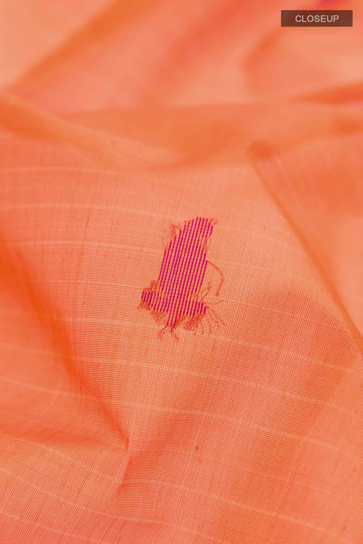 Orange Silk Cotton Saree
