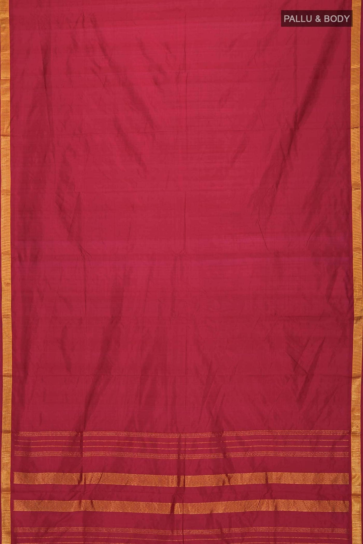 Maroon Kanchipuram Silk Saree